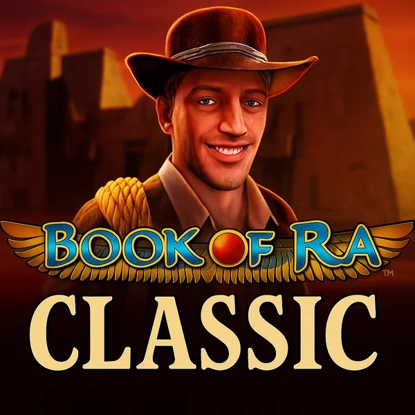 Book of Ra Classic game by Novomatic – logo hosted on Kingmaker Casino