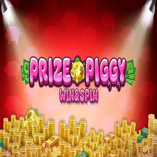Prize Piggy Win & Spin slot logo by Inspired Gaming at Kingmaker Casino