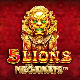 Slots logo of 5 Lions Megaways from Pragmatic Play at Kingmaker Casino