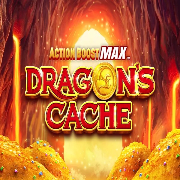 Slots logo of Action Boost Max Dragon's Cache from SpinPlay Games at Kingmaker Casino