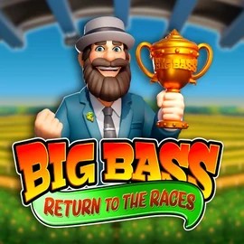 Big Bass Return to the Races game by Pragmatic Play – logo hosted on Kingmaker Casino