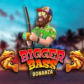 Bigger Bass Bonanza logo by Pragmatic Play at Kingmaker Casino
