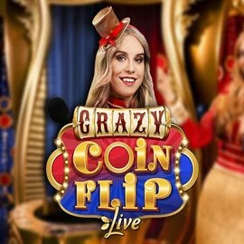 Live Casino logo of Crazy Coin Flip from Evolution at Kingmaker Casino