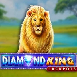 Official Jackpots logo: Diamond King Jackpots by SpinPlay Games at Kingmaker Casino
