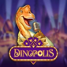 Dinopolis slot logo by Push Gaming at Kingmaker Casino