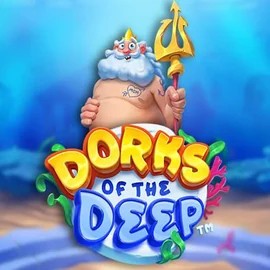 Official Slots logo: Dorks of the Deep by Hacksaw Gaming at Kingmaker Casino