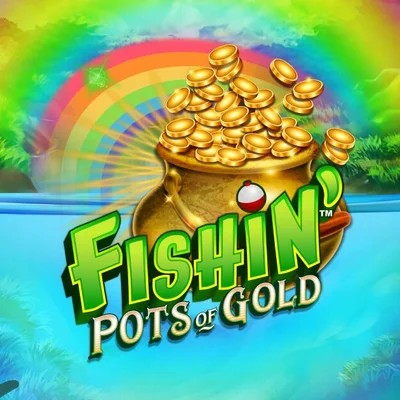 Fishin Pots Of Gold logo – Slots by Gameburger Studios at Kingmaker Casino