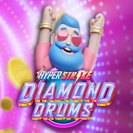 Hyper Strike Diamond Drums online game logo by Gameburger Studios on kingmaker-casino.eu