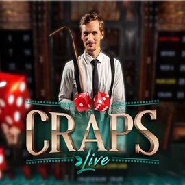 Live Craps online game logo by Evolution on kingmaker-casino.eu