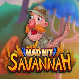 Mad Hit Savannah game by RubyPlay – logo hosted on Kingmaker Casino