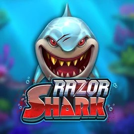 Razor Shark slot logo by Push Gaming at Kingmaker Casino