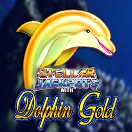 Dolphin Gold with Stellar Jackpots casino game by Lightning Box Game – featured logo at Kingmaker Casino