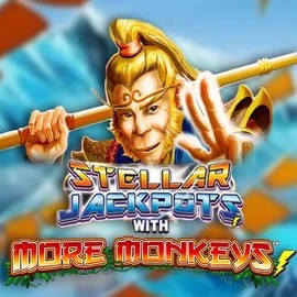 Stellar Jackpots with More Monkeys slot visual from Lightning Box Game available on kingmaker-casino.eu