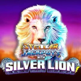 Try Stellar Jackpots with Silver Lion slot by Lightning Box Game on kingmaker-casino.eu – logo image