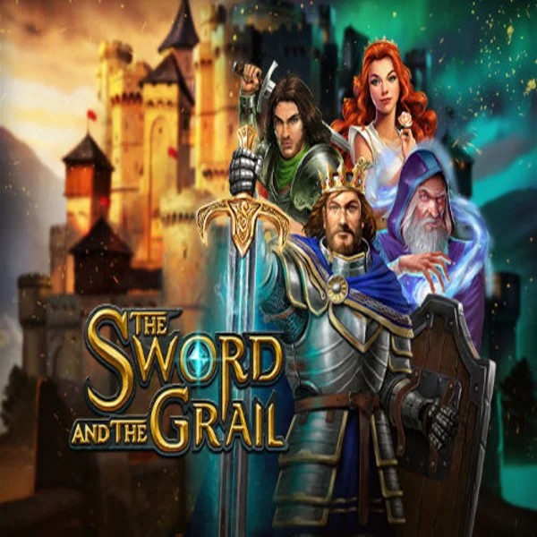 Slots logo of The Sword and the Grail from Play’n GO at Kingmaker Casino