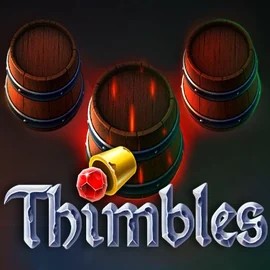 Thimbles online game logo by Evoplay on kingmaker-casino.eu