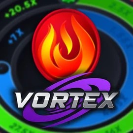 Vortex (Turbo Games) slot logo by Turbo Games at Kingmaker Casino